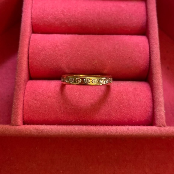 Appraised Size 5 Diamond Eternity Band - Picture 3 of 9